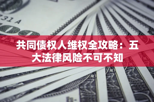 济南共同债权人维权全攻略：五大法律风险不可不知