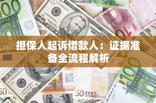 济南担保人起诉借款人：证据准备全流程解析